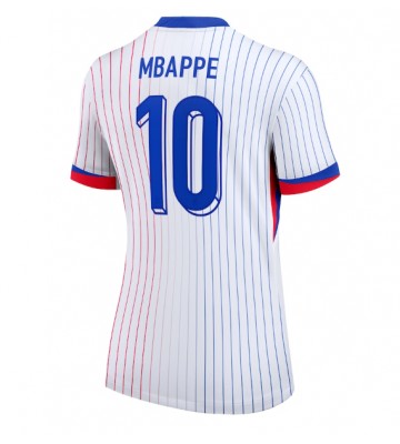 Frankrig Kylian Mbappe #10 Replika Udebanetrøje Dame EM 2024 Kortærmet